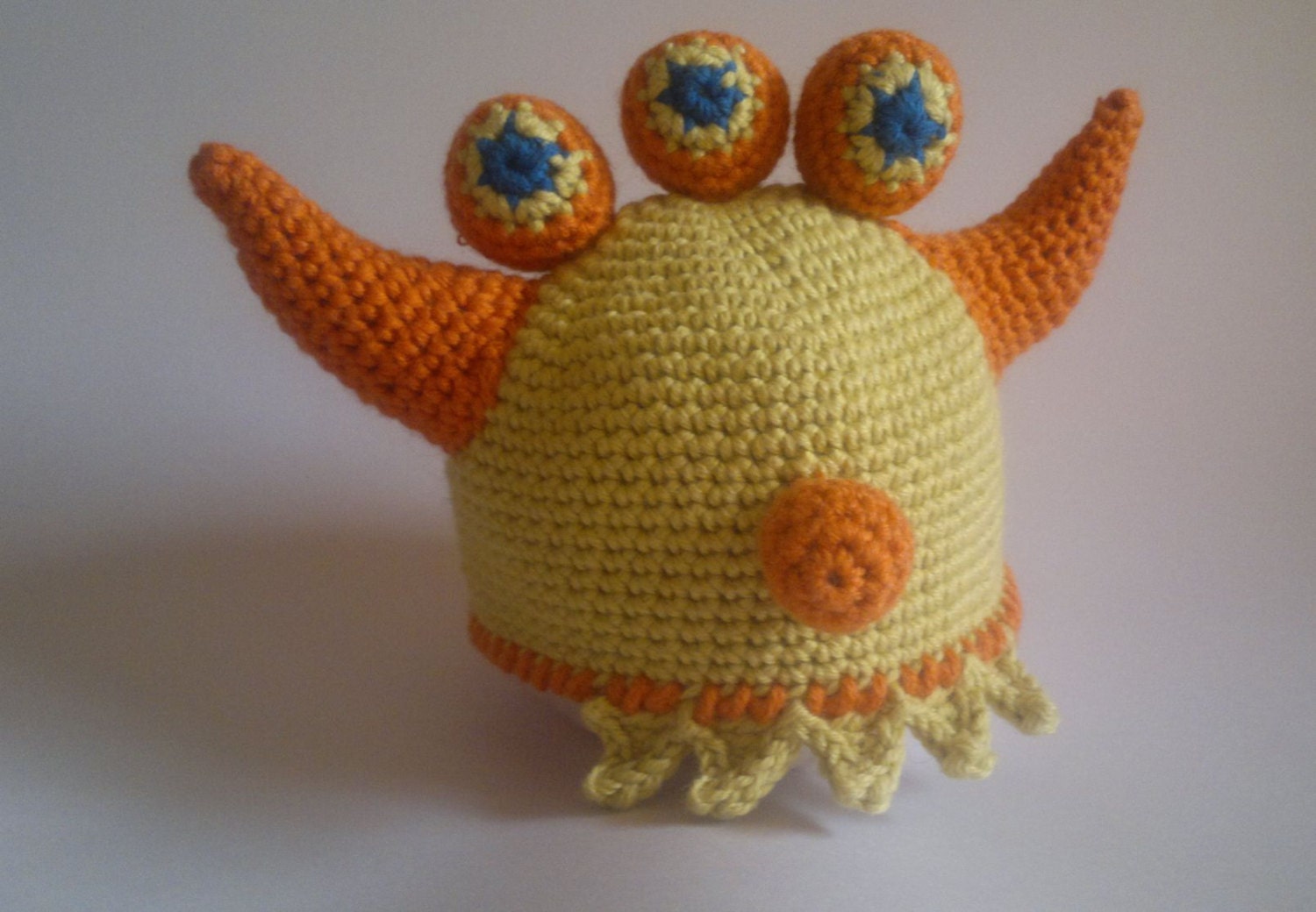 Baby Monster Hat Ogre Crochet Beanie PDF PATTERN Prop
