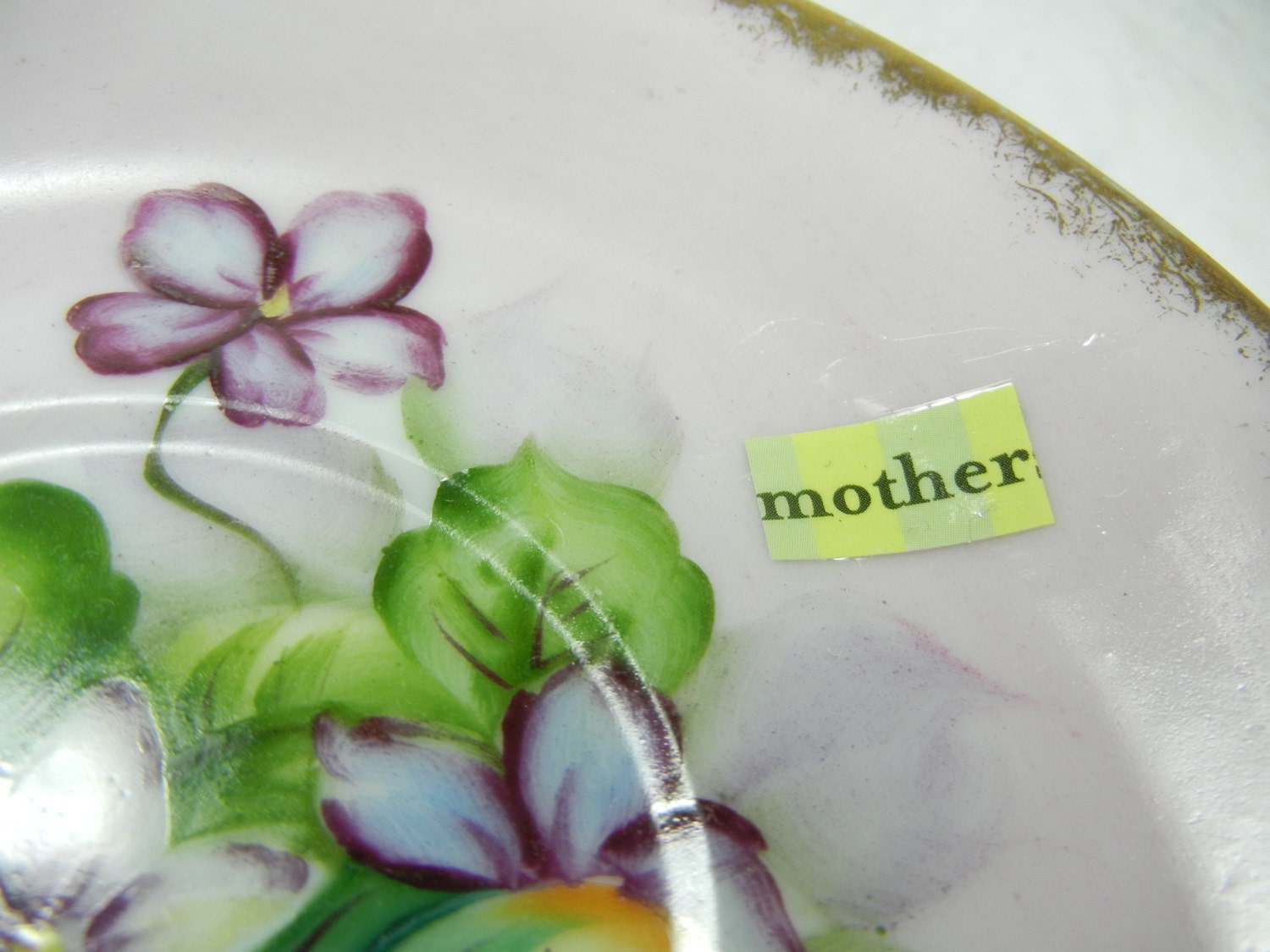 Family collage plate, collage plate with Mother Spirit, Happy Family motif, mixed media, art collage, Vacation SALE