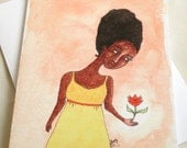 African American Greeting Card - 'Beautiful Gift'