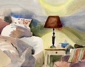 Slow morning- original watercolor painting