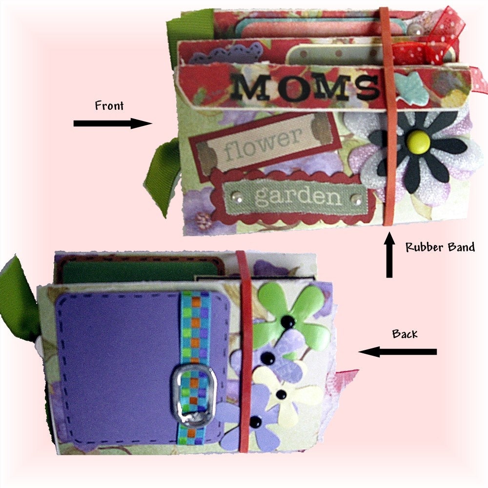 Mom's Garden-Mini Scrapbook Gift-Booklet