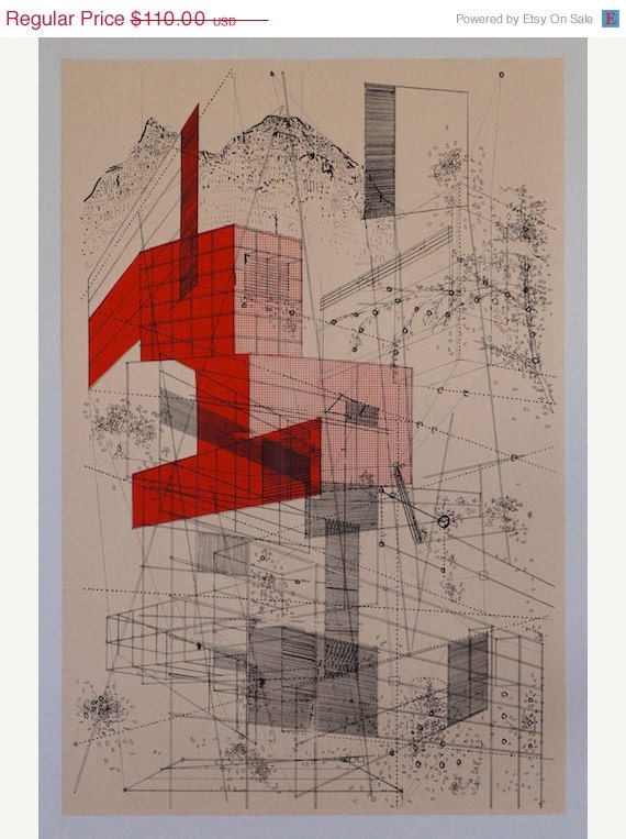Landscape in lines