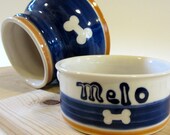 Handmade Ceramic Spaniel Bowls - (Customized)