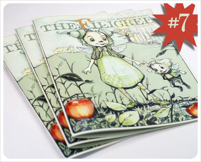 Fairy Tale Zine by the Filigree - Fiction Nonsense News Zine -  Issue 7 Autumn Full Color