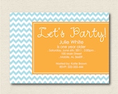 PRINTABLE Let's Party Birthday Invite
