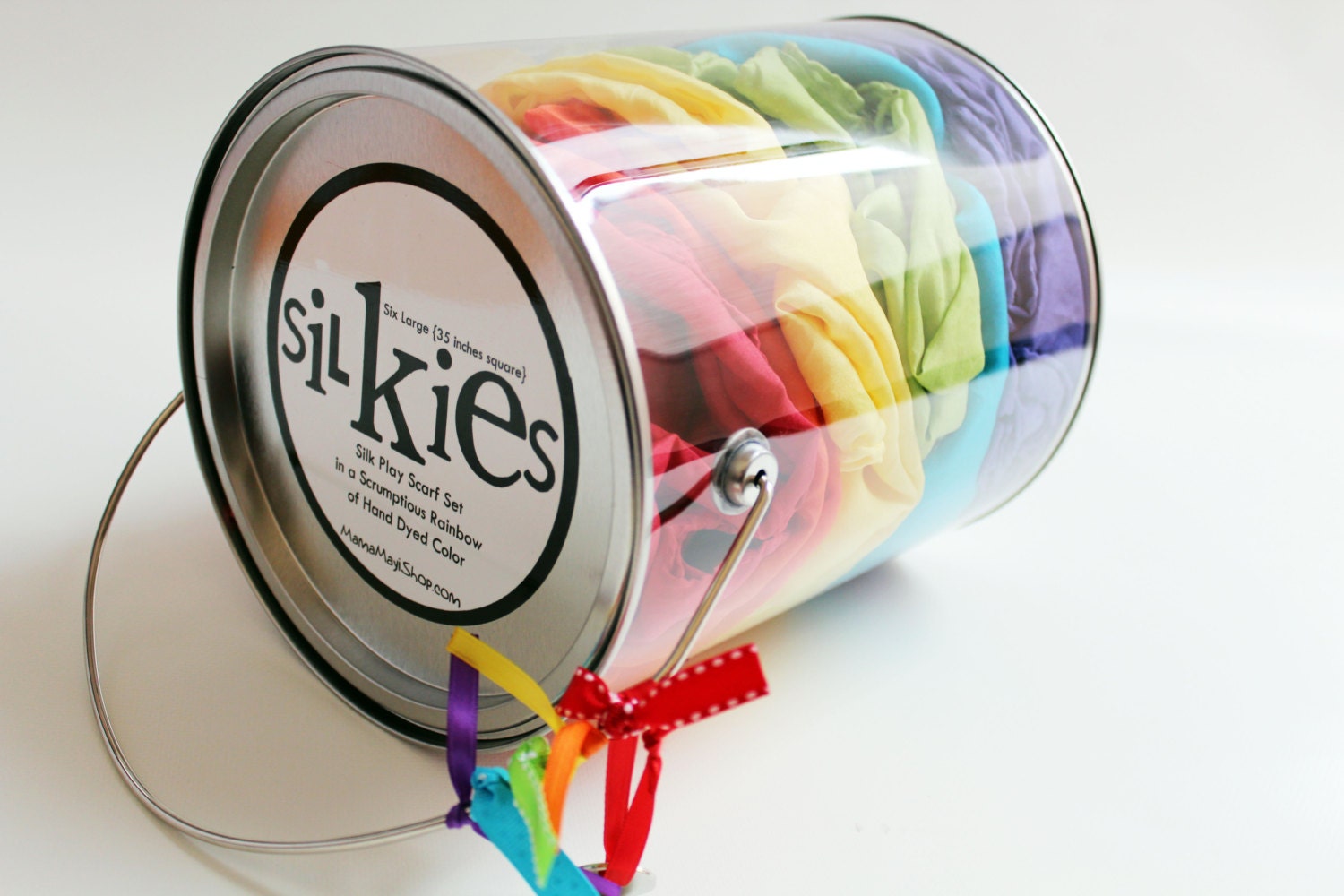 Silkies Rainbow Scarf Playset LARGE - Montessori and Waldorf Inspired Open Ended Play Silks