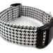 Dog Collar and Flower Set - Classic Houndstooth in Lipstick Red - Made to Order in Your Choice of Size