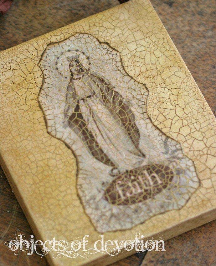 Faith Wall Art - Inspirational Art - Religious Art - Spiritual Decor - Mary - Our Lady - Blessed Virgin - Saints - Angels