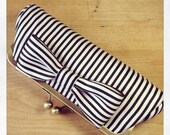 Hamilton St. -  Striped Bow Clutch READY TO SHIP