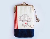 Girl and her dog Iphone case gadget case iPhone sleeve(Samsung Galaxy S4 iphone 4s iphone 5)