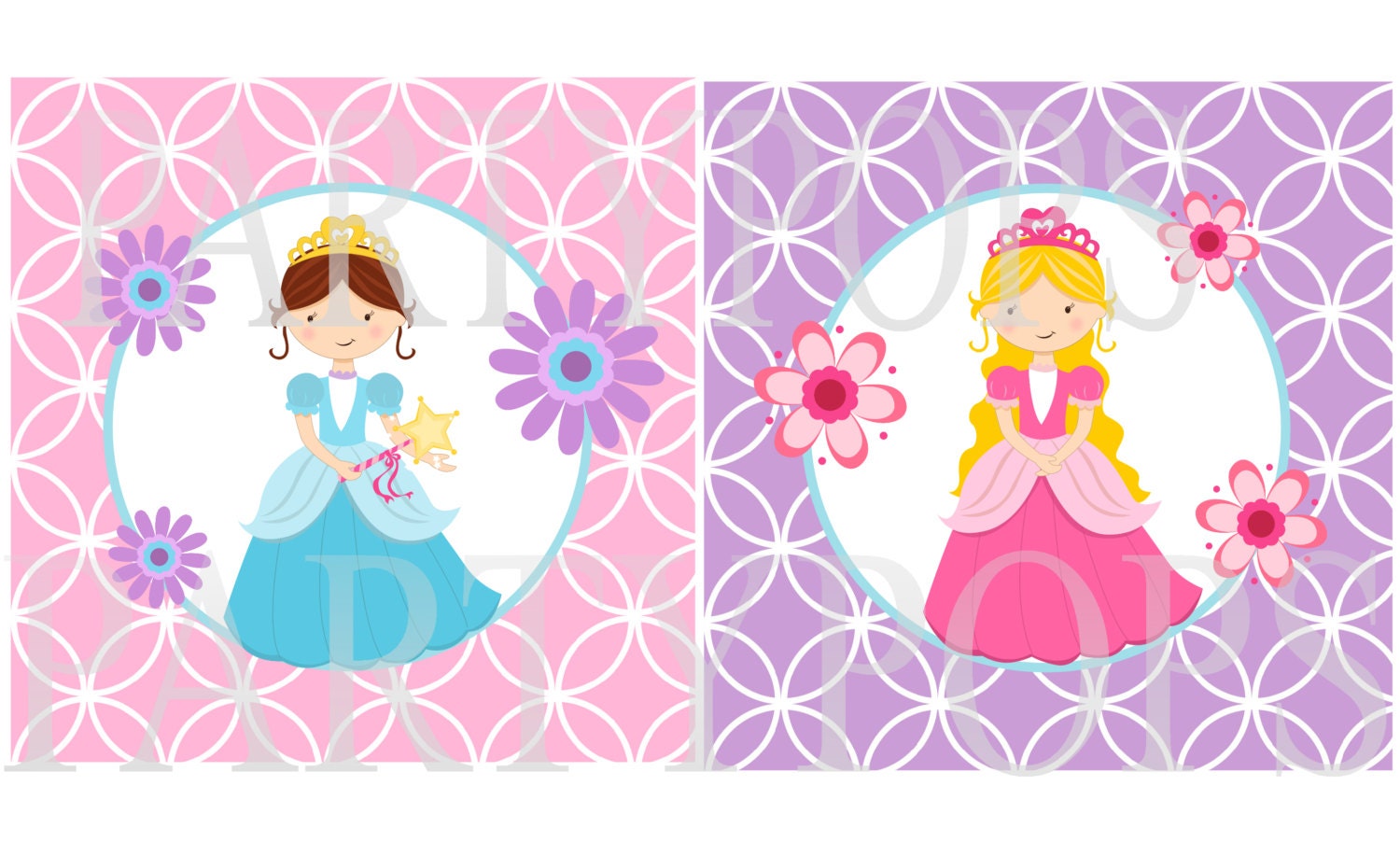 Digital Princess  Pink and Purple  Birthday Banner Add On and Decoration Printable Sofia The First,  INSTANT DOWNLOAD