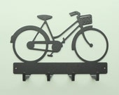 Beach Bicycle Metal Art Key Rack - Free USA Shipping