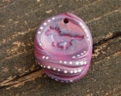 ONLY ONE Rustic Horse Focal in spotted raku (ready to ship)