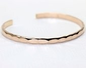 Wide hammered cuff, Ophelia, rose gold cuff, custom size, handmade stacking cuff