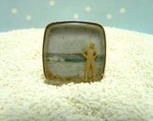 Big ring with girl at the beach