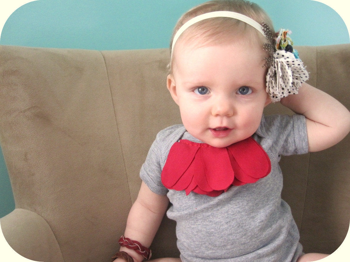 Baby Girl Bodysuit, Red Layers On Heather Grey, Mermaid Style, 6 12 Month, Stylish Baby