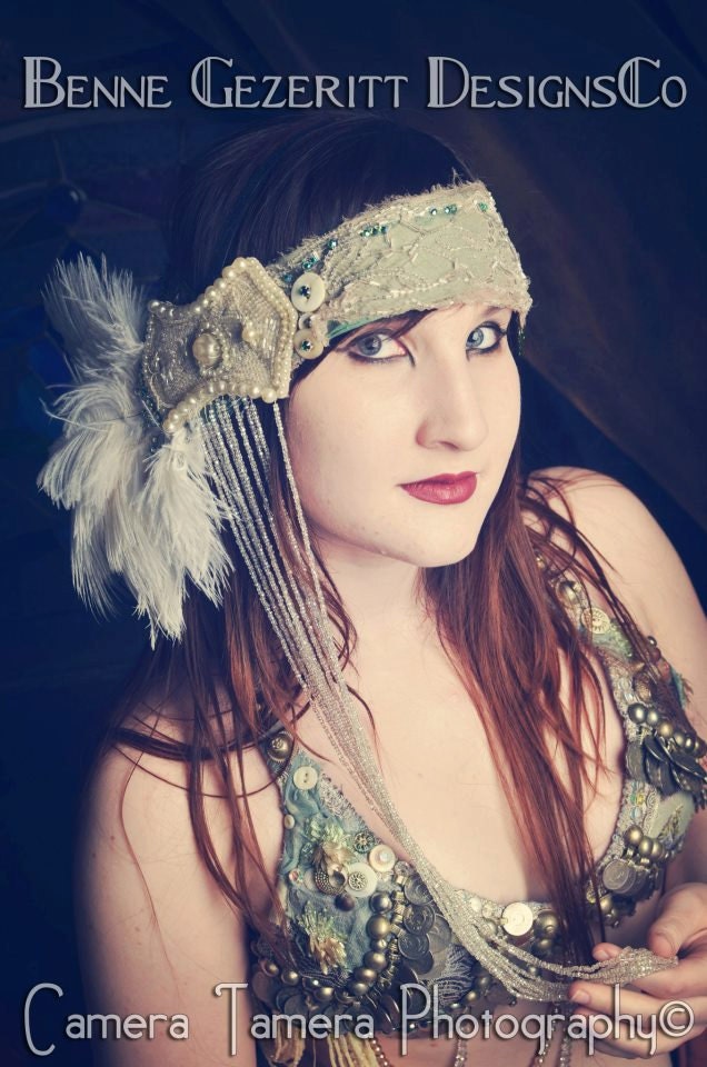 Nymphs Antiquity  Tribal Fusion Head dress SALe