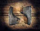 Handcrafted MIDTOPS - Pebbled Grey Cowhide - Brown Cowhide Lined - Custom MADE to ORDER