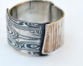 Sterling and Mokume Gane Textured Ring