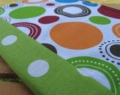Spots with lime dots Composition Notebook cover.