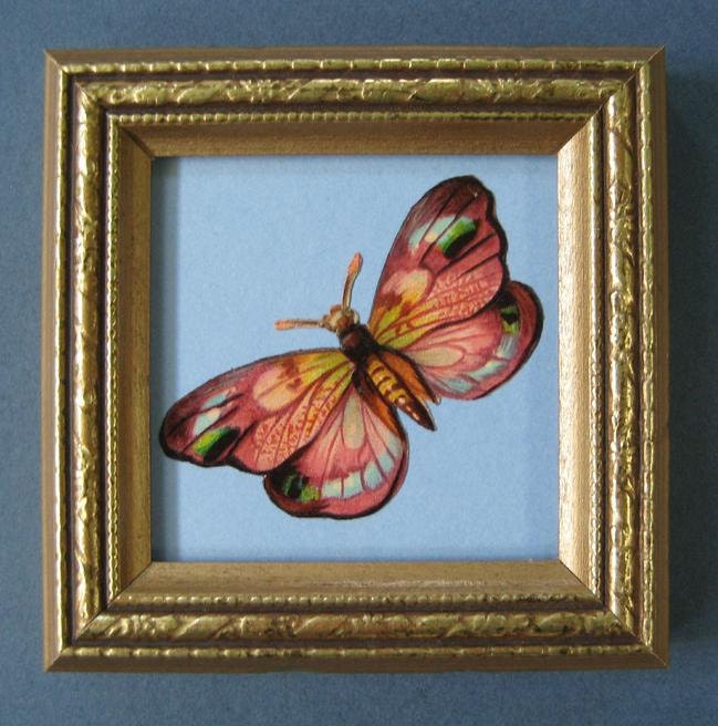 Victorian Butterfly Victorian Die Cut Pink Moth