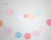 Paper Garland -  "We're Engaged"
