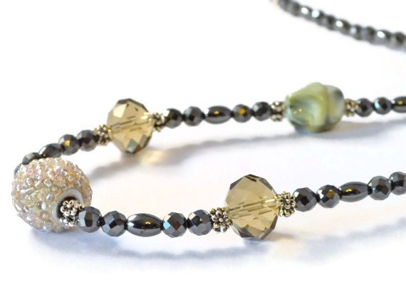 Beaded Magnetic Hematite Necklace, Magnetic Necklace, Hematite Health Necklace, Healing Jewelry, Good Health Jewelry