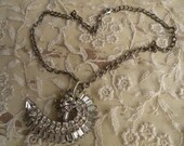 AFFORDABLY YOURS vintage assemblage necklace simple classic ooak unique for her flea chic