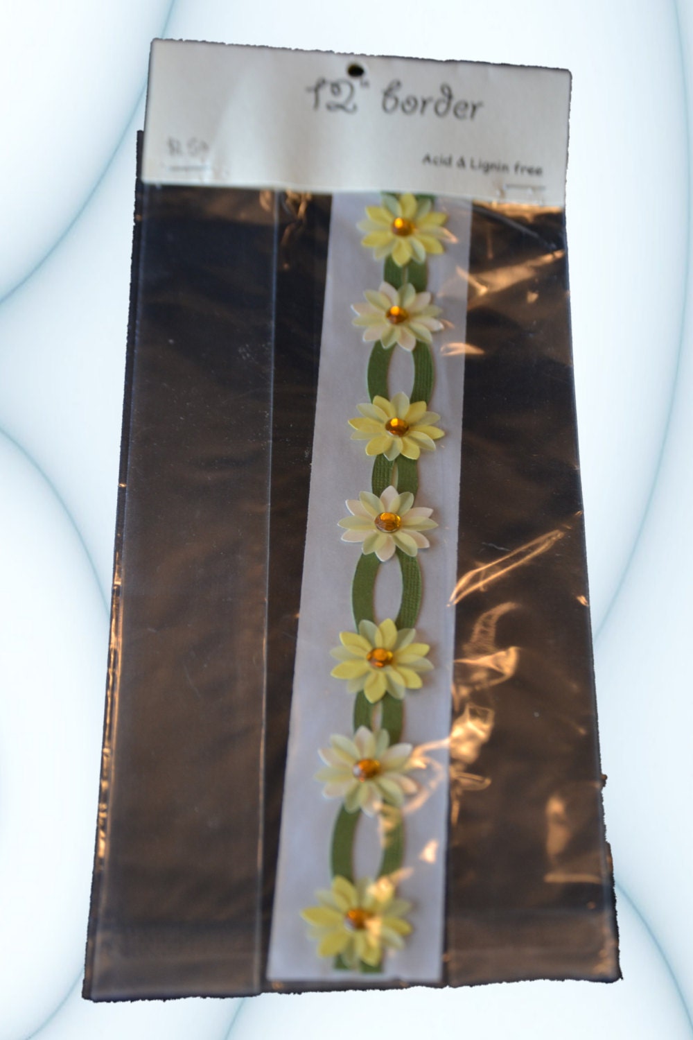 Floral scrapbook border