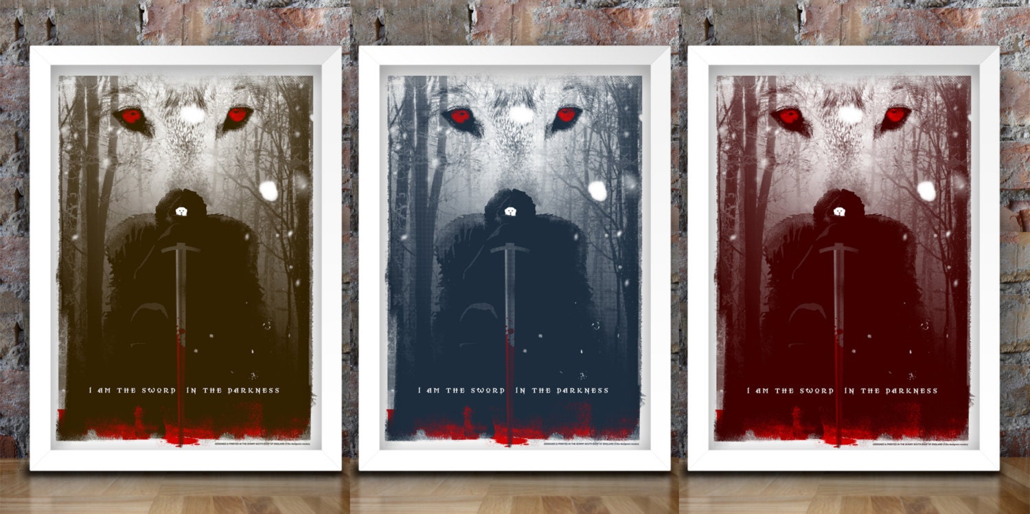 Game of Thrones Inspired Print A3 (Jon Snow V2)