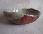 Small Handmade Ceramic Bowl Wood Fired with Celadon Glaze
