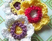 Three of my Stunning Signature Crochet Flowers