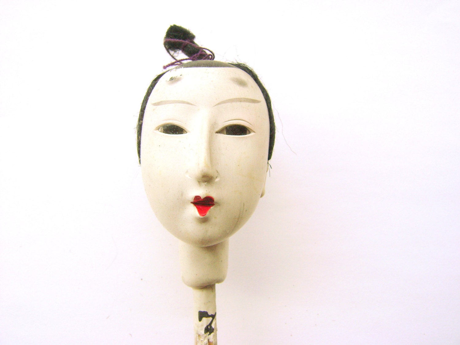 Vintage Japanese Doll Head Hina Matsuri Man Body Part  At Least 78 Years Old (D3)