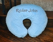 BABY BOPPY COVER - You Pick the Color - Monogrammed/Personalized Custom Minky Dot Boppy Cover with Zipper Closure