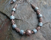 Copper Necklace - Ceramic Necklace - Copper Jewelry - Mykonos Beads