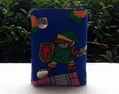 Zelda Link 3 Fold Chain Wallet Upcycled