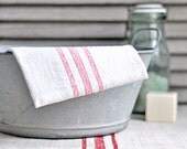 vintage zinc laundry basin from france