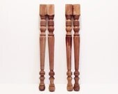 Vintage Wood Table Legs Architectural Salvage Lot of 4