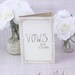 Personalized Wedding Vows Book Country Wedding Decor Rustic Chic (Item Number 130046)
