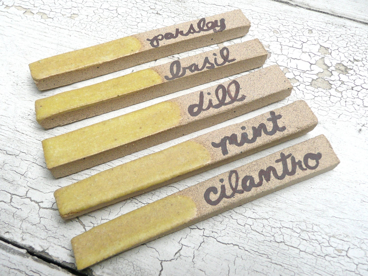 Herb Markers  in Yellow