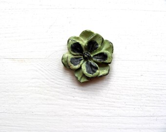 Ceramic Flower--GREEN