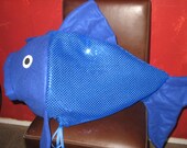 Blue Sequin fish costume-one size fits all