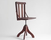 Vintage Wood Office Chair - Mid Century Lounge, Dining, Modern, Retro