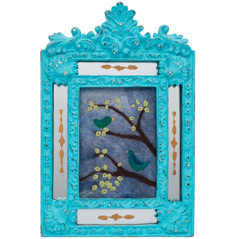 Needle Felt and Embroidered Wall Art: Glenn Ellen Afternoon