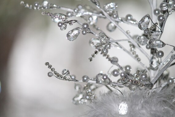 Crystal Tree centerpiece and party decoration Winter Wonderland One Onederland diamond crystal ice snow birthday Il_570xn