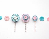 Embroidered Hair Pin Set