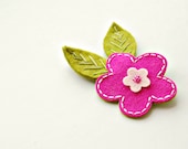 Magenta Blossom Hair Clip