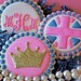 Sparkly Princess Crown Decorated Sugar Cookies (12)