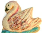 SIX Elegant Swans Molded Sugar Cookies Baked Goods