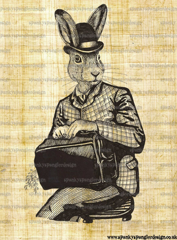 Steampunk Digital Image Download - Waiting for a train - Digital Download for Iron on Transfer, Papercrafts, T-Shirts, Tote Bags, Cushions